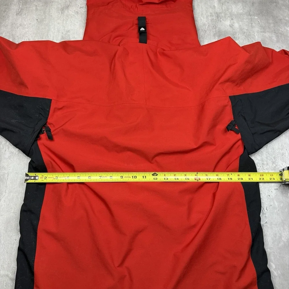 Vintage Nike ACG Storm Fit Full Zip Jacket Windbreaker Rain Gorp Red Hooded M